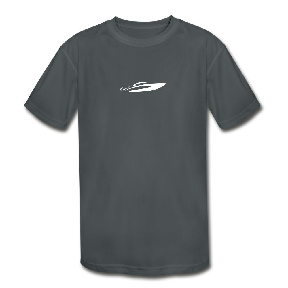 Kids' Dolphins Moisture Wicking Performance T-Shirt - charcoal