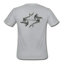 Load image into Gallery viewer, Hammerheads Black Moisture Wicking Performance T-Shirt - silver