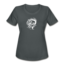 Load image into Gallery viewer, Women&#39;s Angry Mahi Moisture Wicking Performance T-Shirt - charcoal