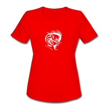 Load image into Gallery viewer, Women&#39;s Angry Mahi Moisture Wicking Performance T-Shirt - red