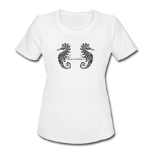 Load image into Gallery viewer, Women&#39;s Seahorse Moisture Wicking Performance T-Shirt - white