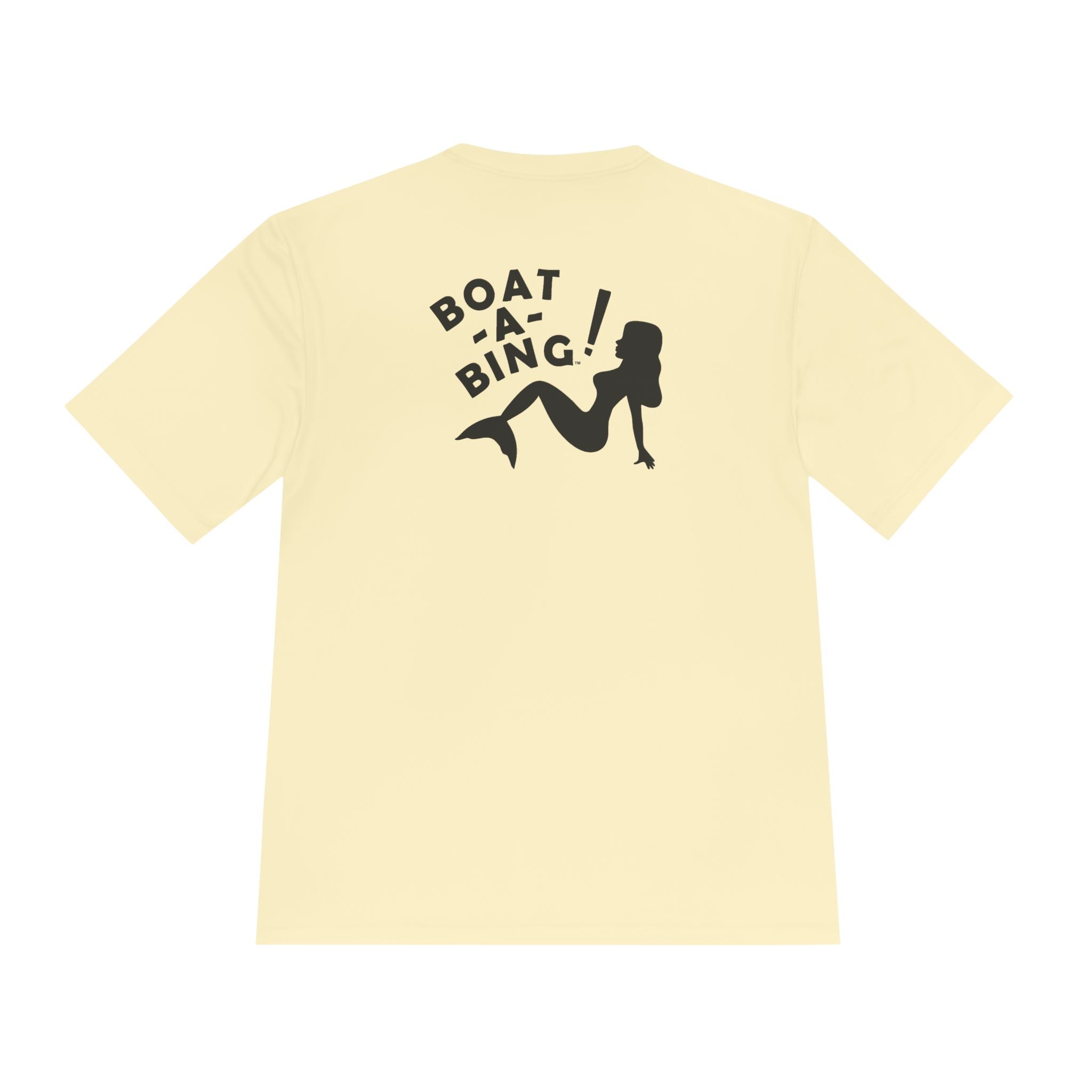 Boat-A-Bing! Sirena mermaid moisture-wicking performance boating tee