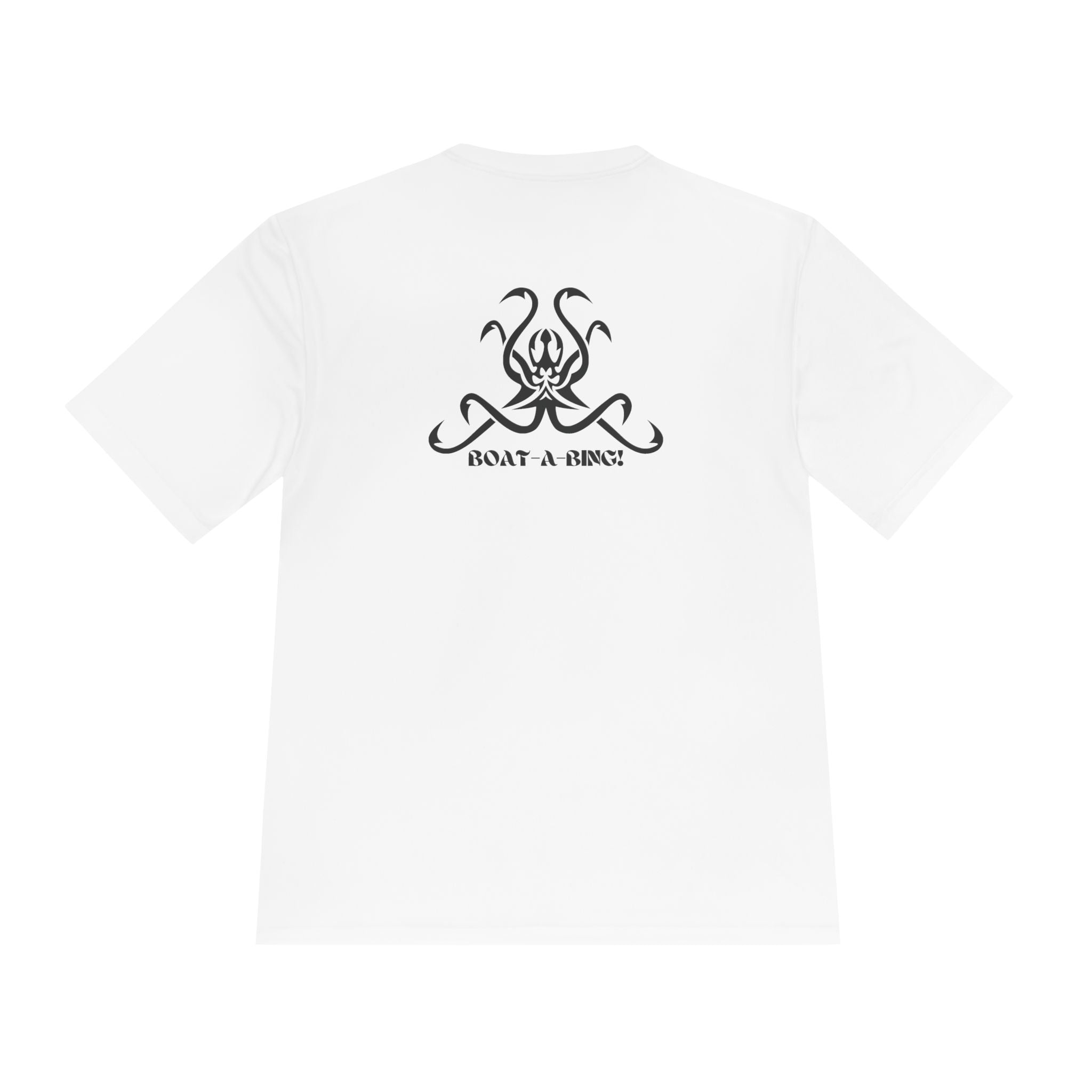 Boat-A-Bing OctoHooks octopus moisture-wicking performance boating tee, back print