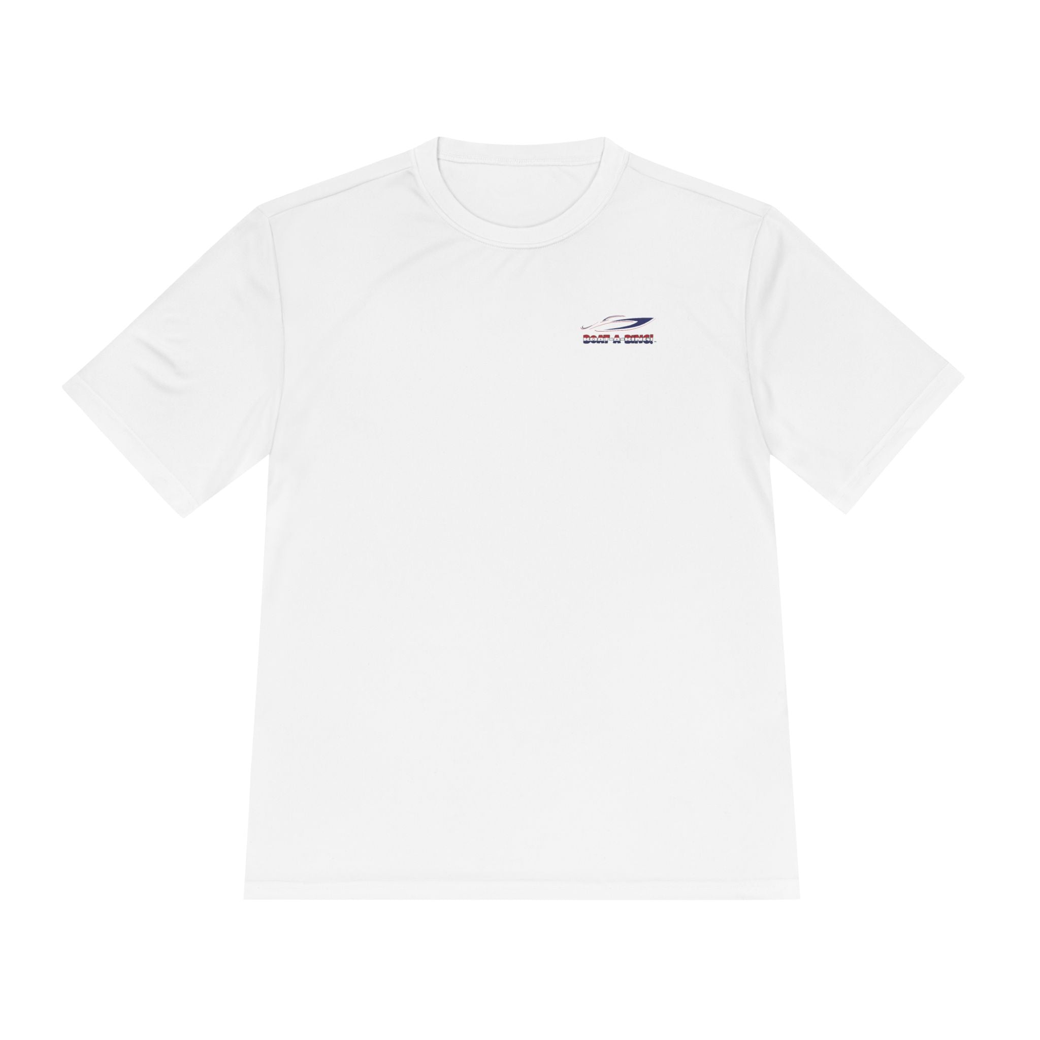 Boat-A-Bing Sirena USA 250 red white and blue limited edition mermaid moisture-wicking performance tee, back print