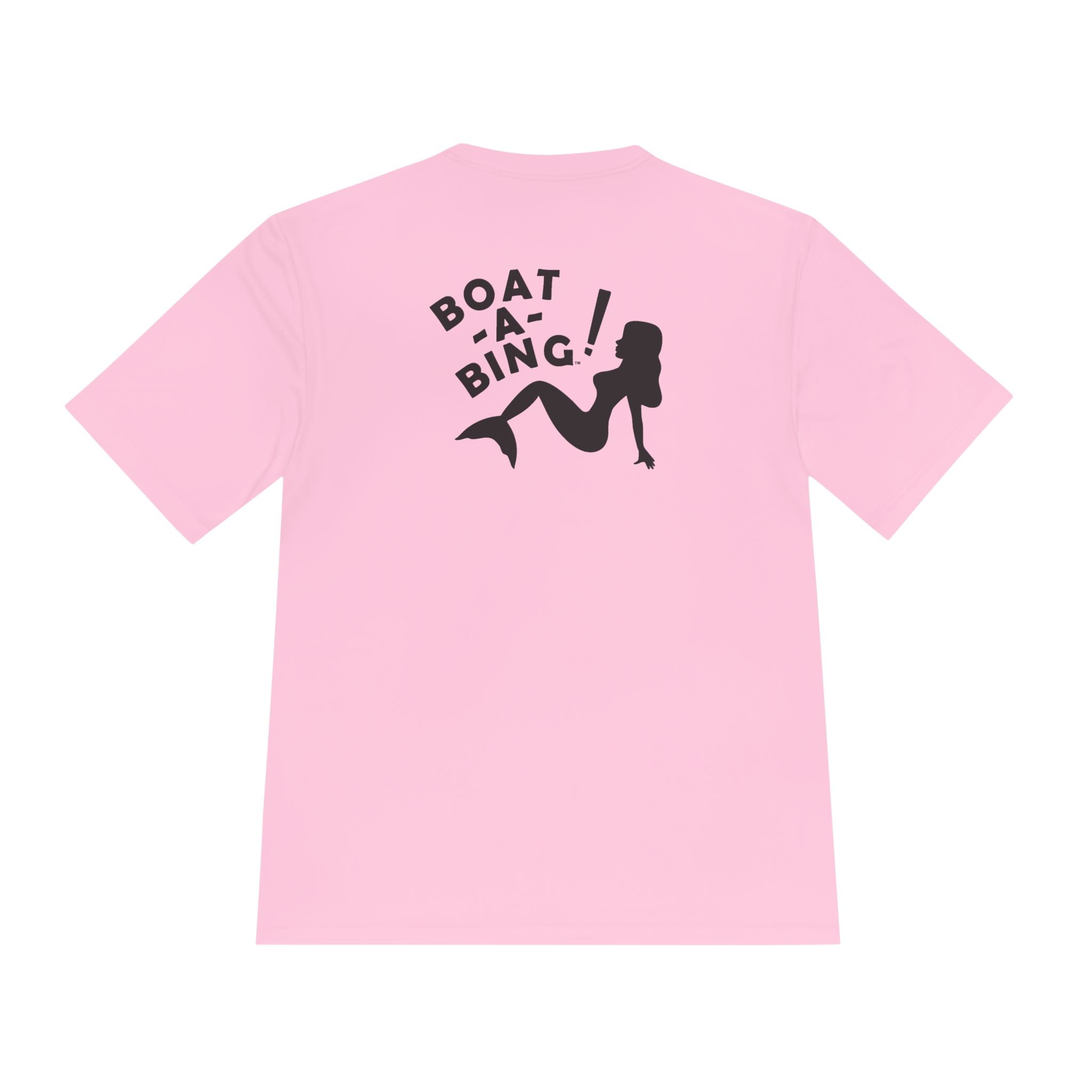 Sirena mermaid design on a Boat-A-Bing! performance fishing tee