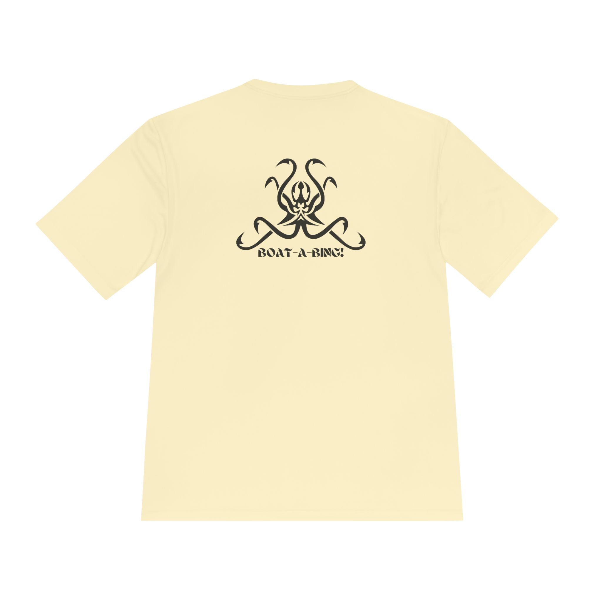 Boat-A-Bing OctoHooks octopus moisture-wicking performance boating tee, back print