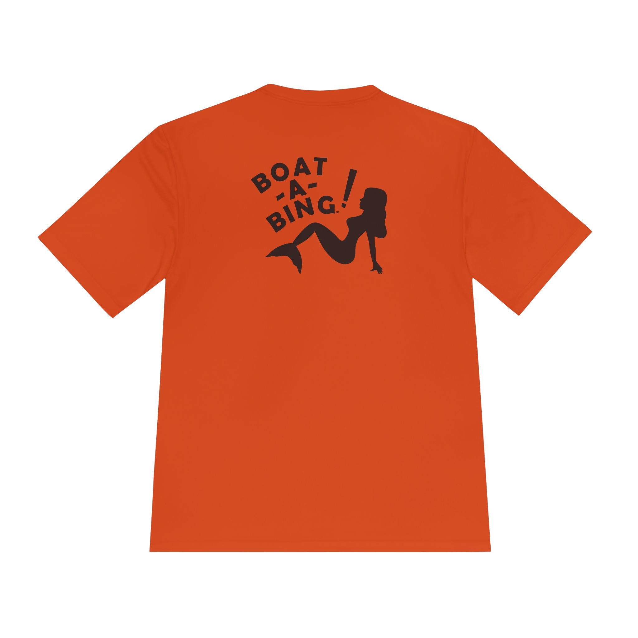 Sirena mermaid design on a Boat-A-Bing! performance fishing tee