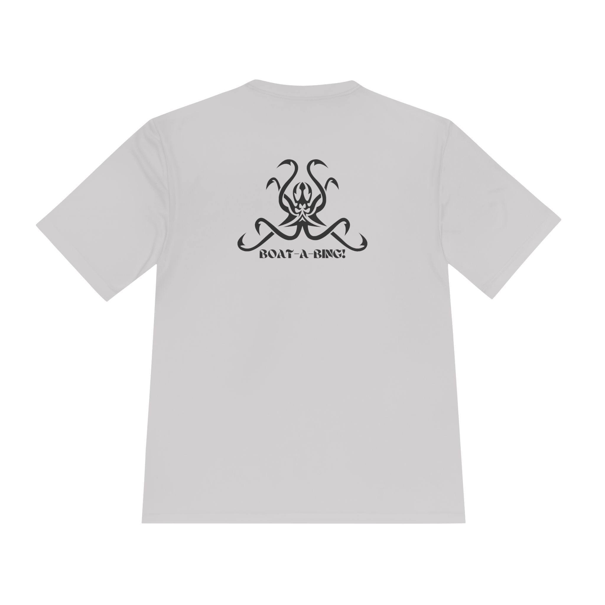Boat-A-Bing OctoHooks octopus moisture-wicking performance boating tee, back print