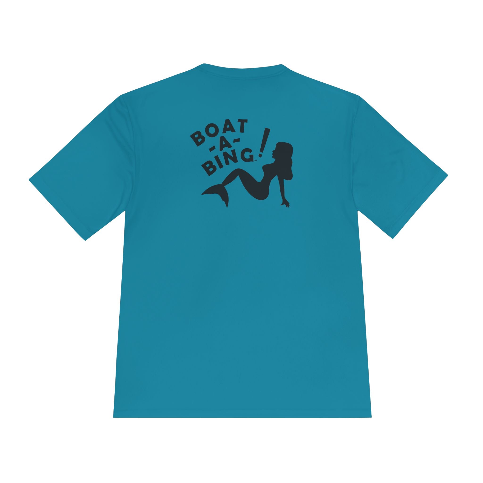 Boat-A-Bing! Sirena mermaid moisture-wicking performance boating tee