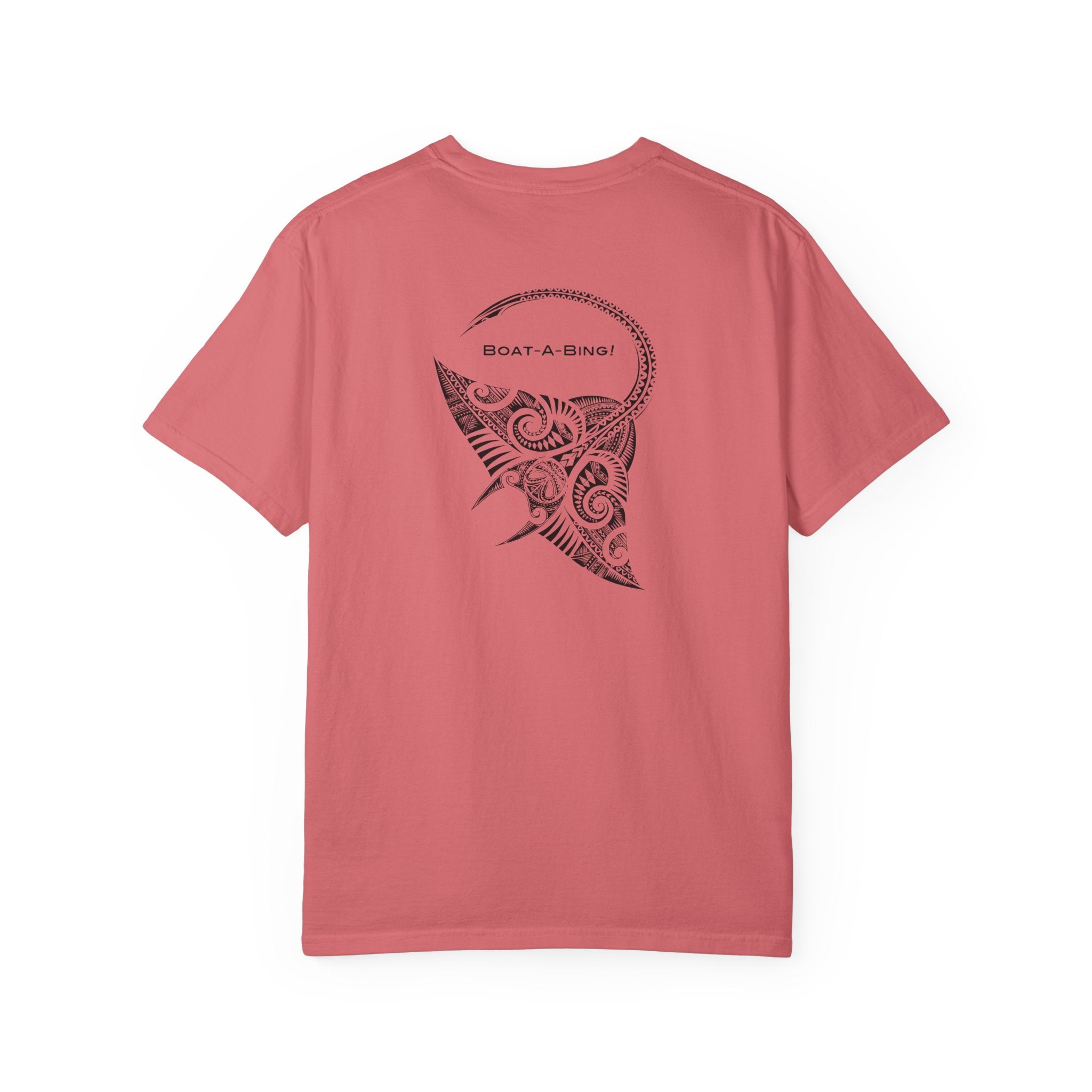 Boat-A-Bing Bing Ray stingray garment-dyed cotton boating tee, back print