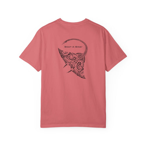 Boat-A-Bing Bing Ray stingray garment-dyed cotton boating tee, back print
