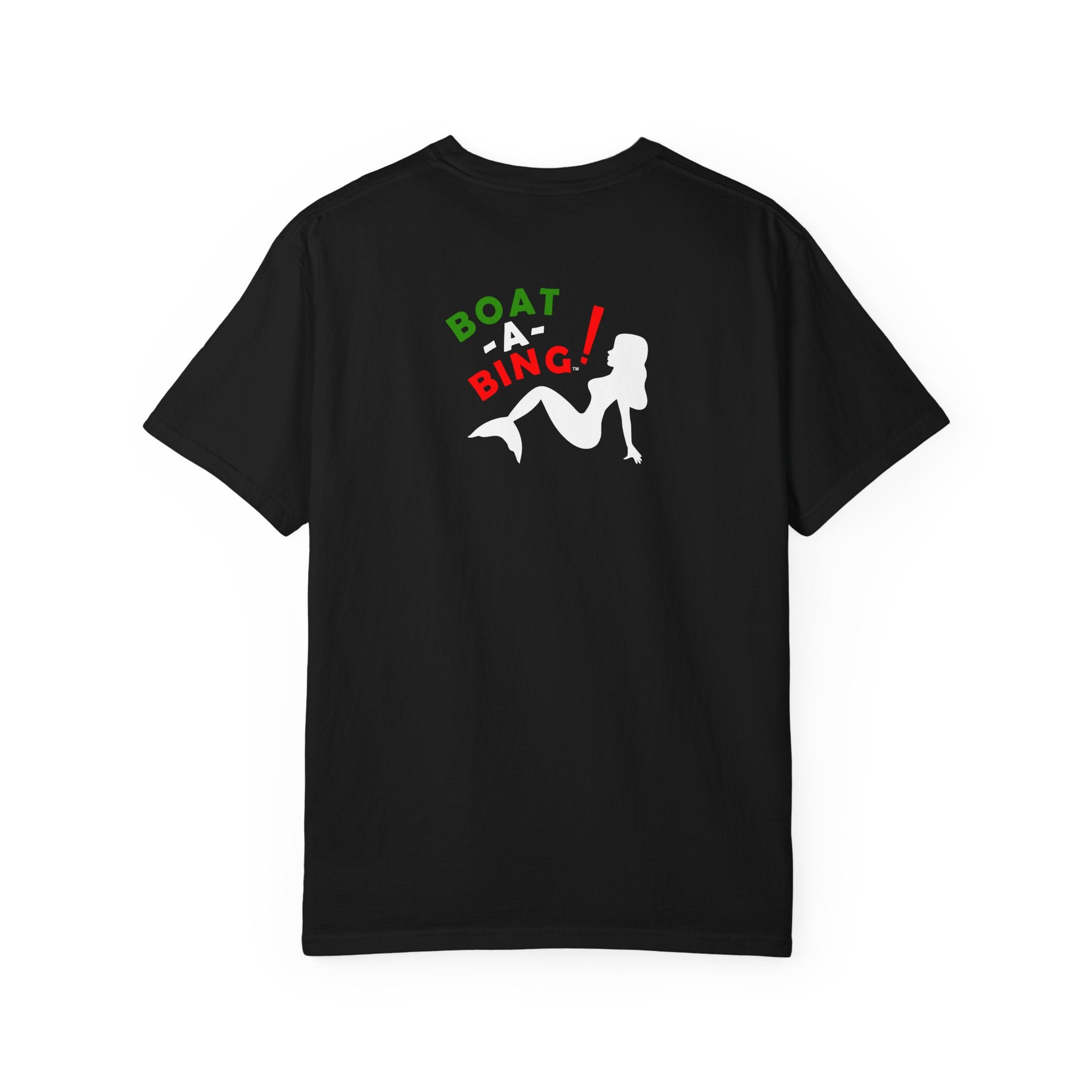 Boat-A-Bing Sirena Italia Italian flag limited edition mermaid garment-dyed cotton tee, back print