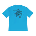 Boat-A-Bing Mama Turtle sea turtle moisture-wicking performance boating tee, back print