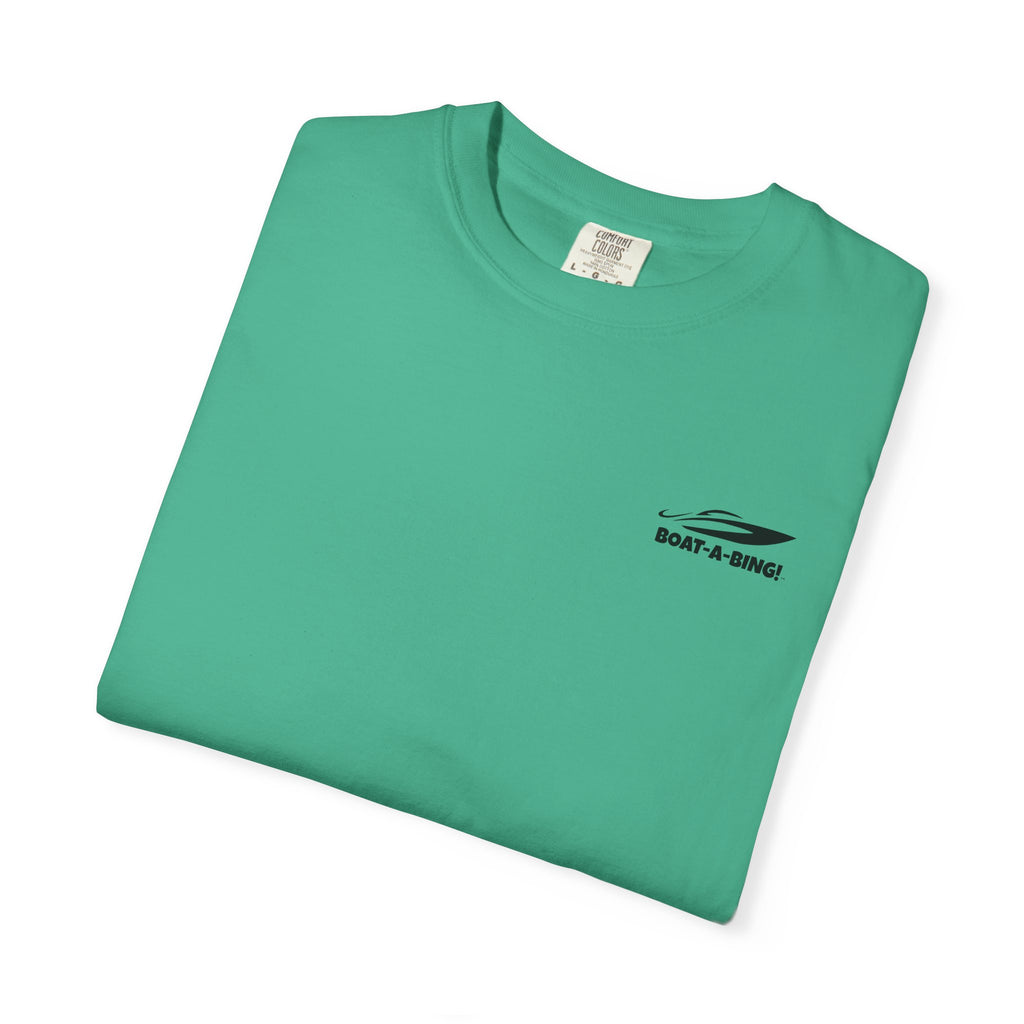 Boat-A-Bing OctoHooks octopus garment-dyed cotton boating tee, back print