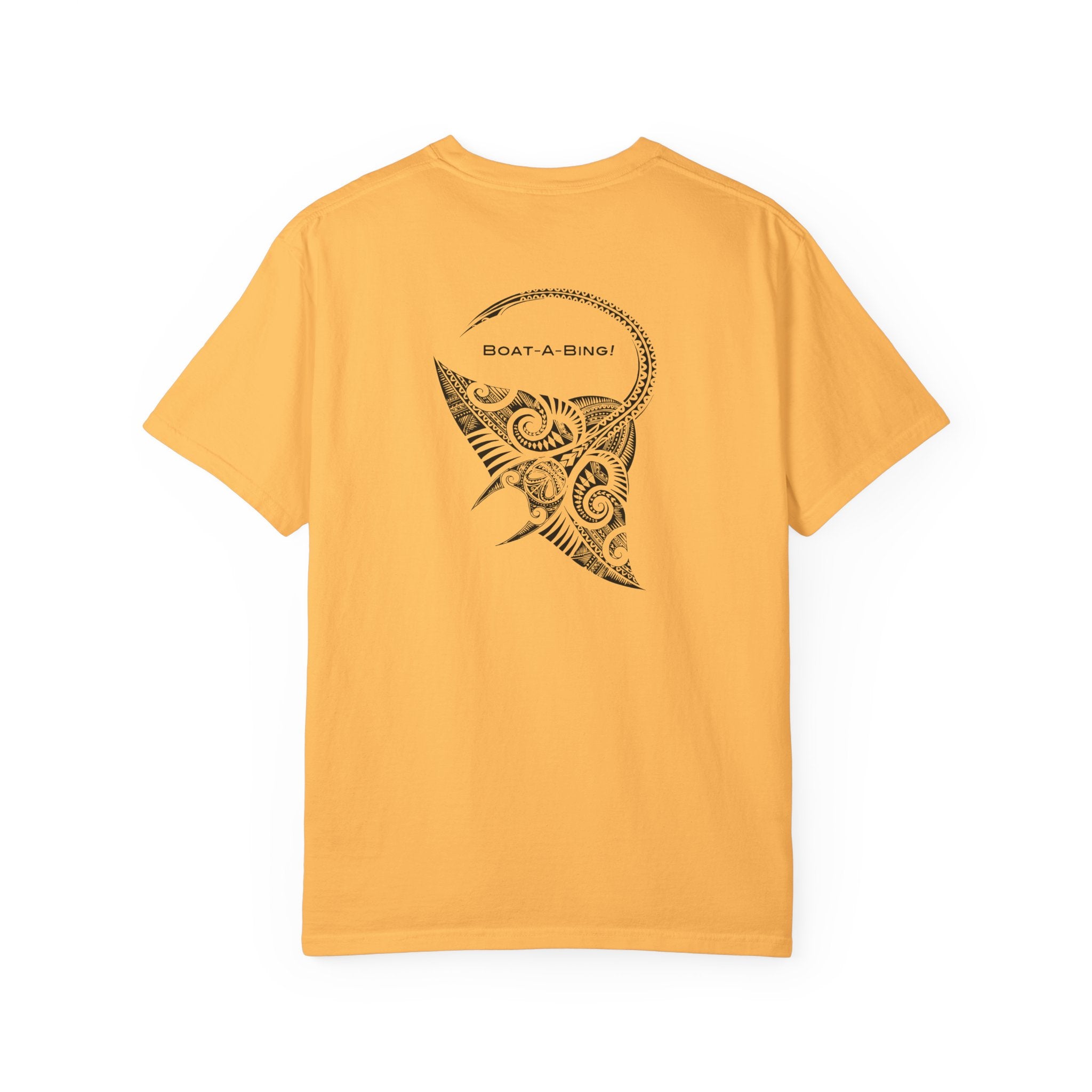 Boat-A-Bing Bing Ray stingray garment-dyed cotton boating tee, back print
