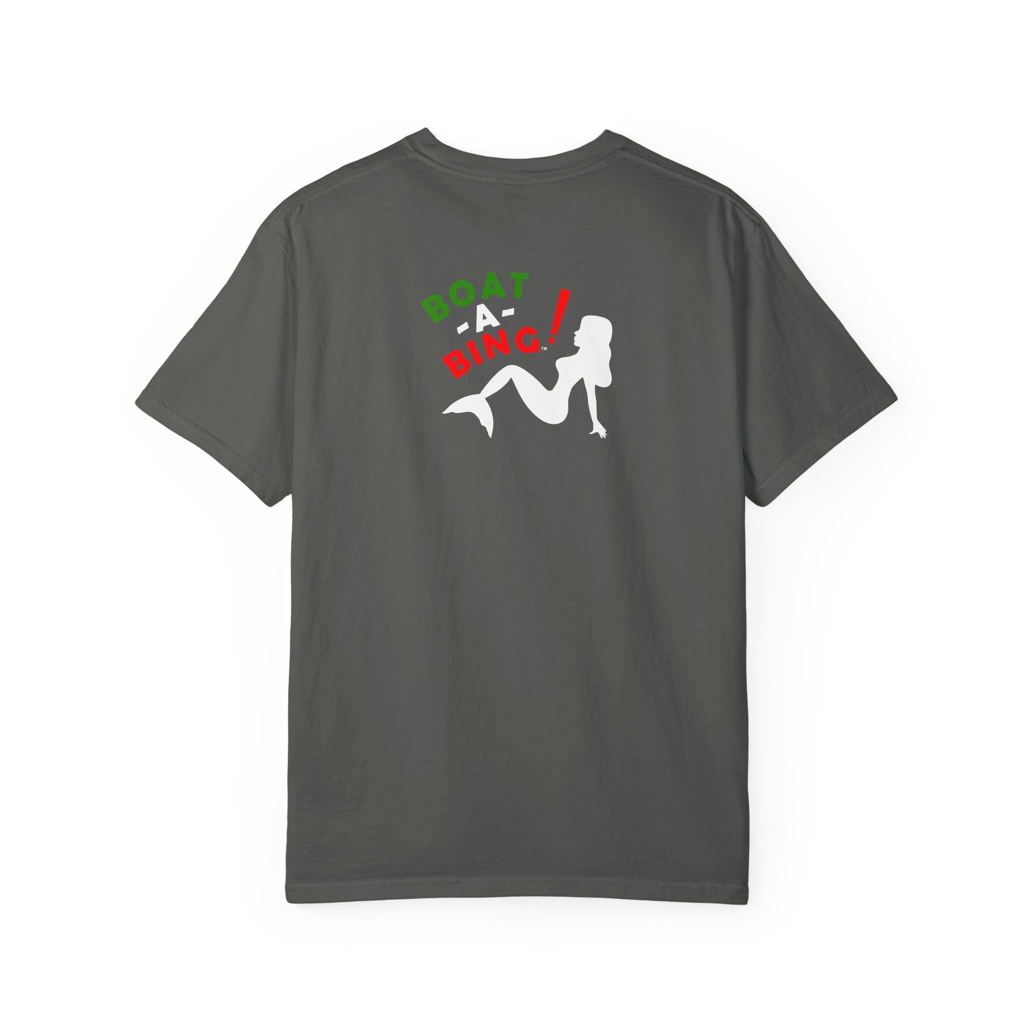 Boat-A-Bing Sirena Italia Italian flag limited edition mermaid garment-dyed cotton tee, back print