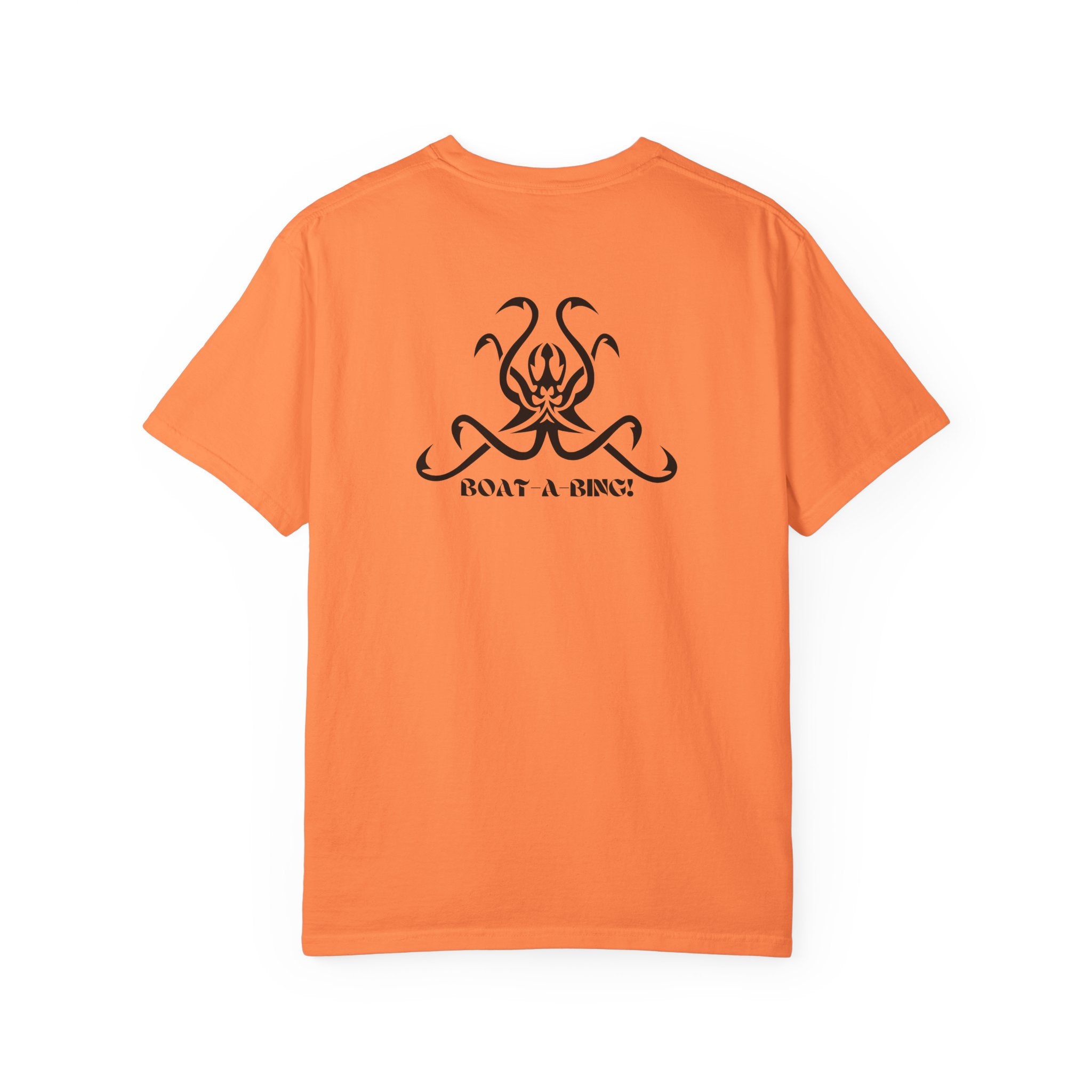 Boat-A-Bing OctoHooks octopus garment-dyed cotton boating tee, back print