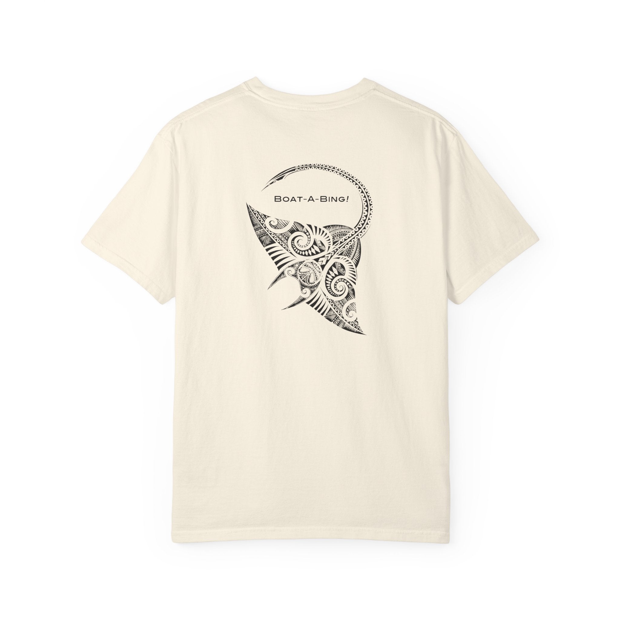 Boat-A-Bing Bing Ray stingray garment-dyed cotton boating tee, back print