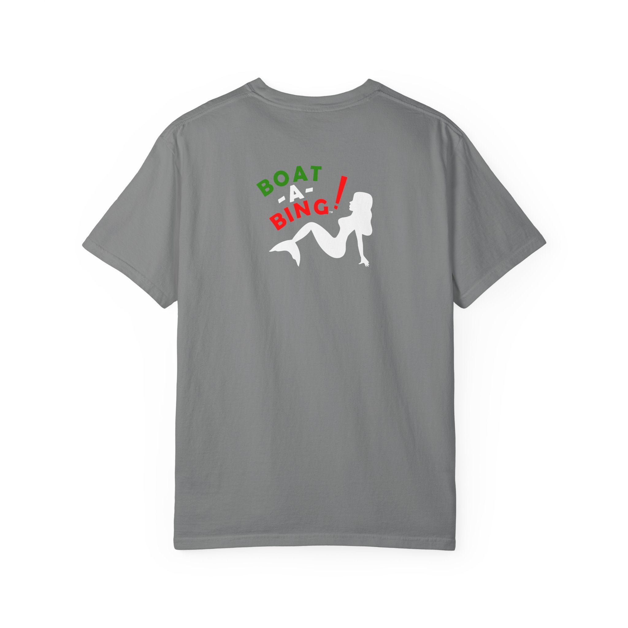 Boat-A-Bing Sirena Italia Italian flag limited edition mermaid garment-dyed cotton tee, back print