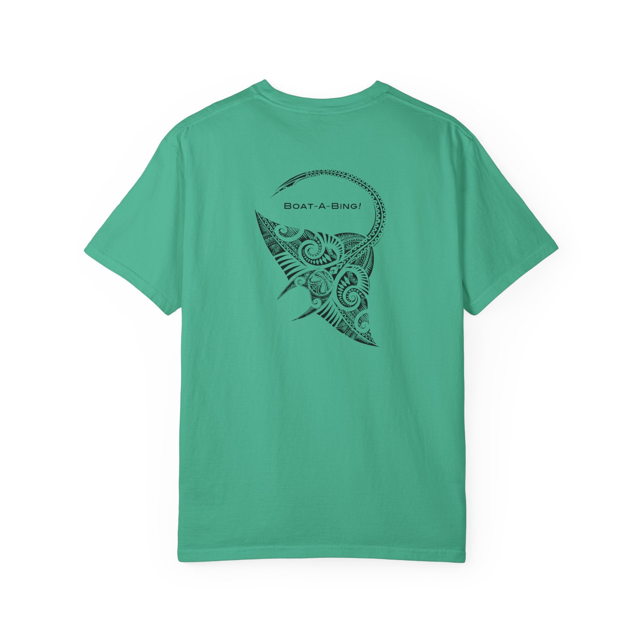 Boat-A-Bing Bing Ray stingray garment-dyed cotton boating tee, back print