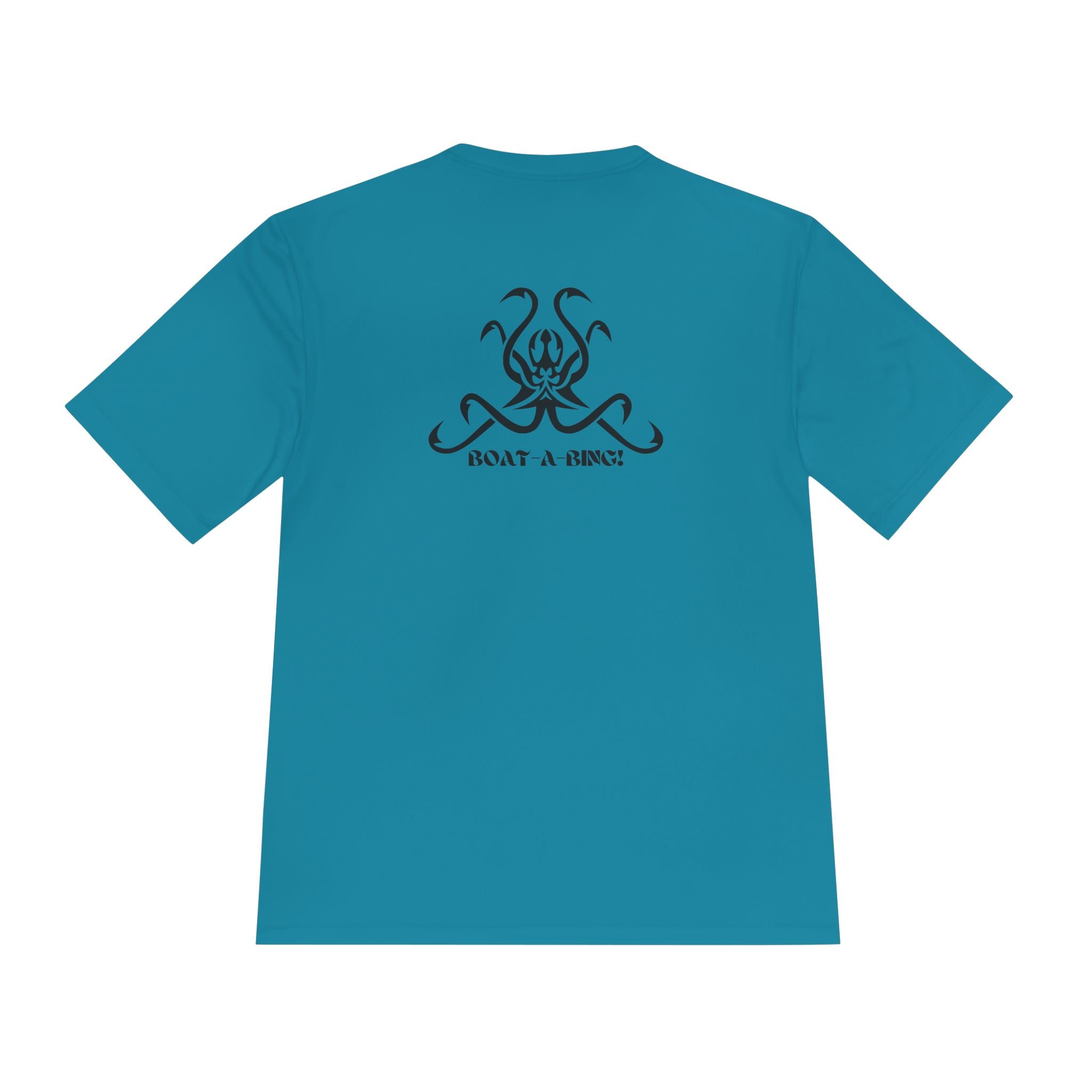 Boat-A-Bing OctoHooks octopus moisture-wicking performance boating tee, back print