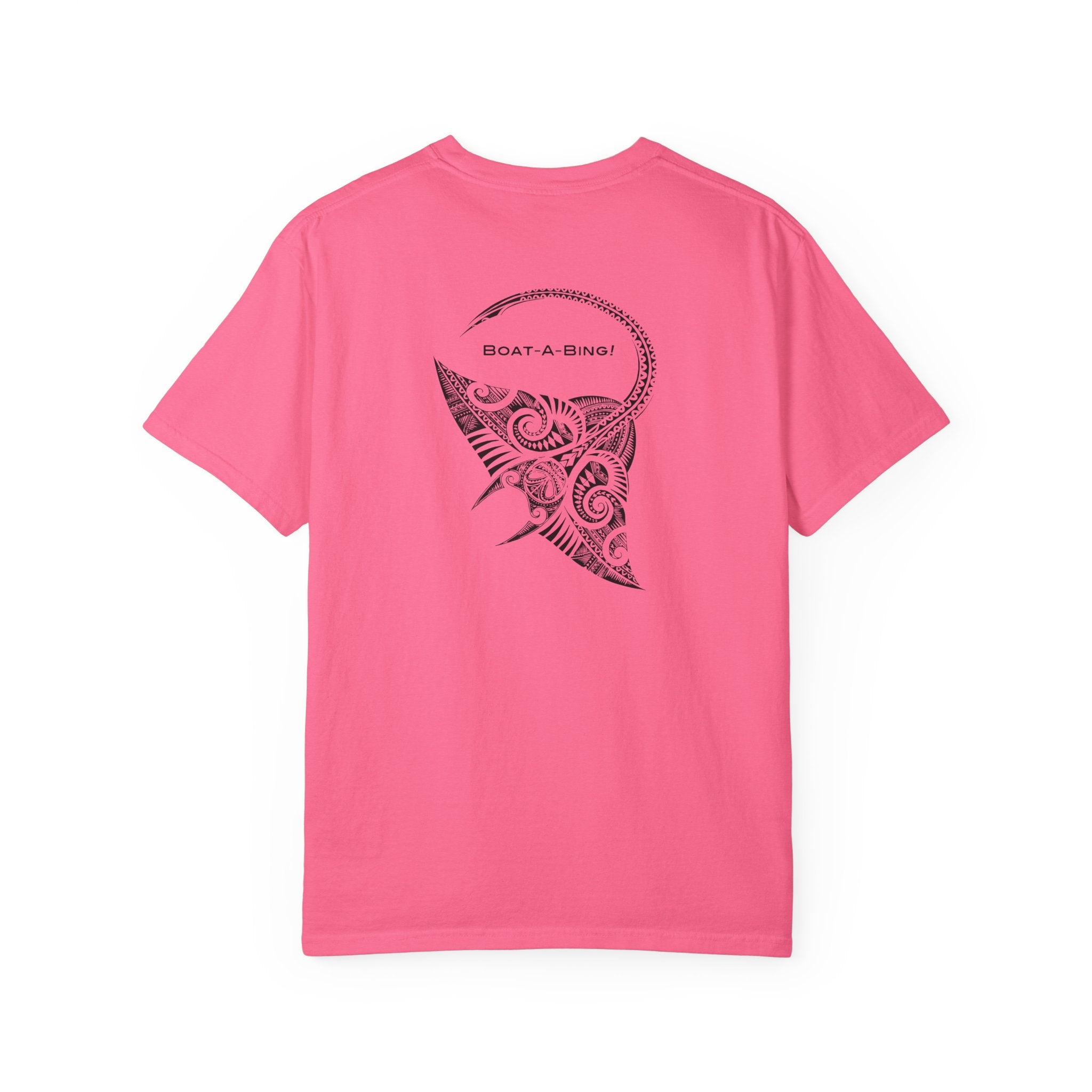 Boat-A-Bing Bing Ray stingray garment-dyed cotton boating tee, back print