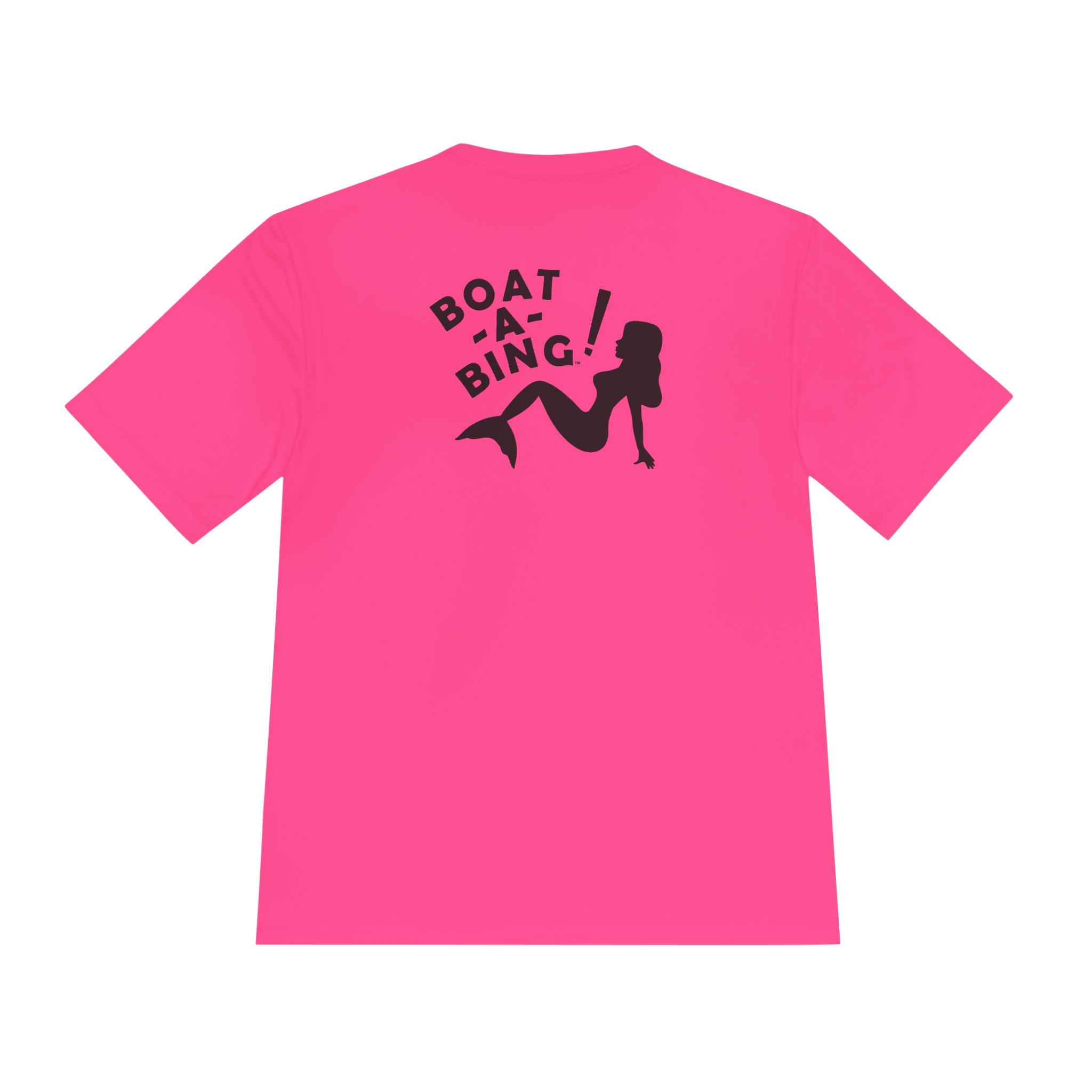 Boat-A-Bing! Sirena mermaid moisture-wicking performance boating tee