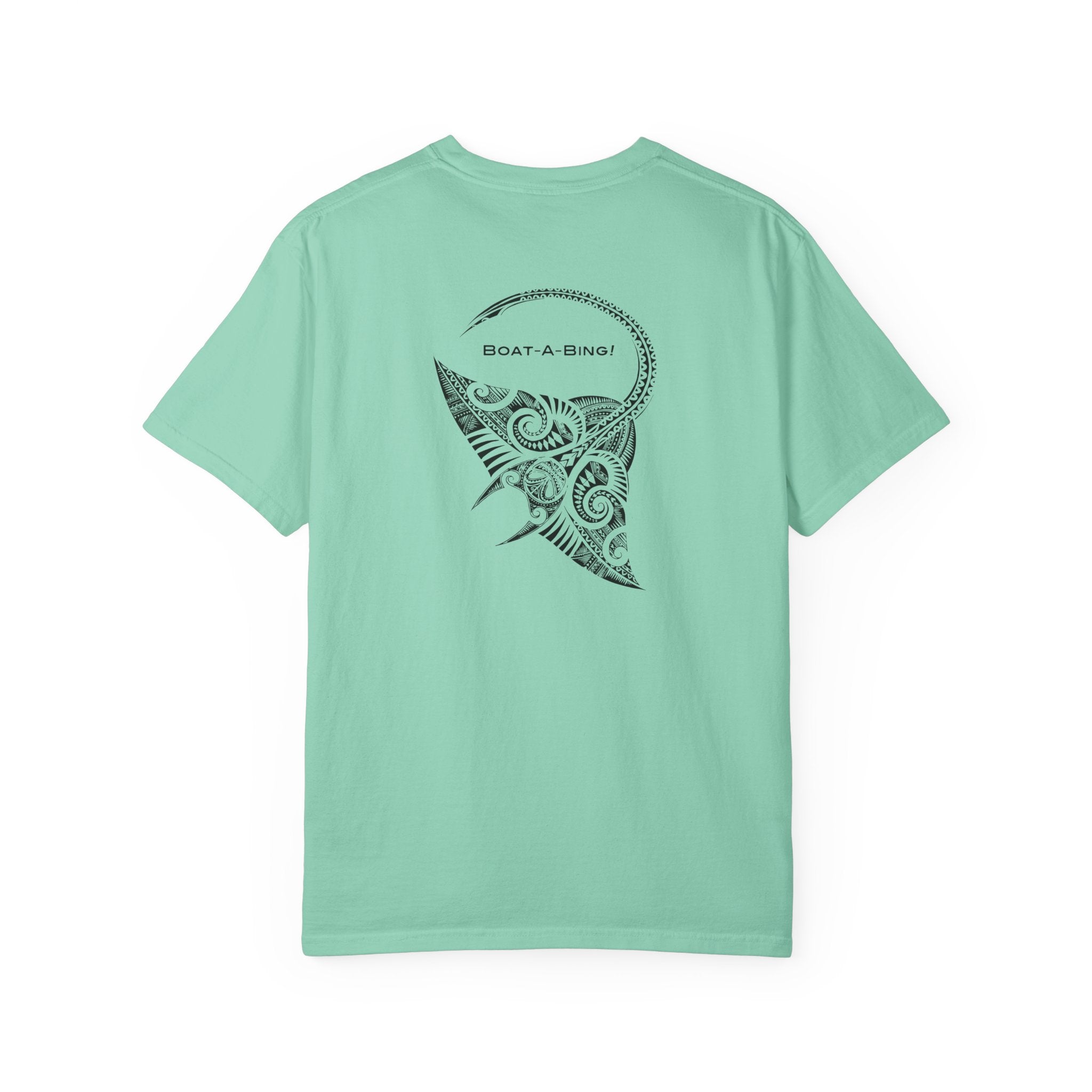 Boat-A-Bing Bing Ray stingray garment-dyed cotton boating tee, back print