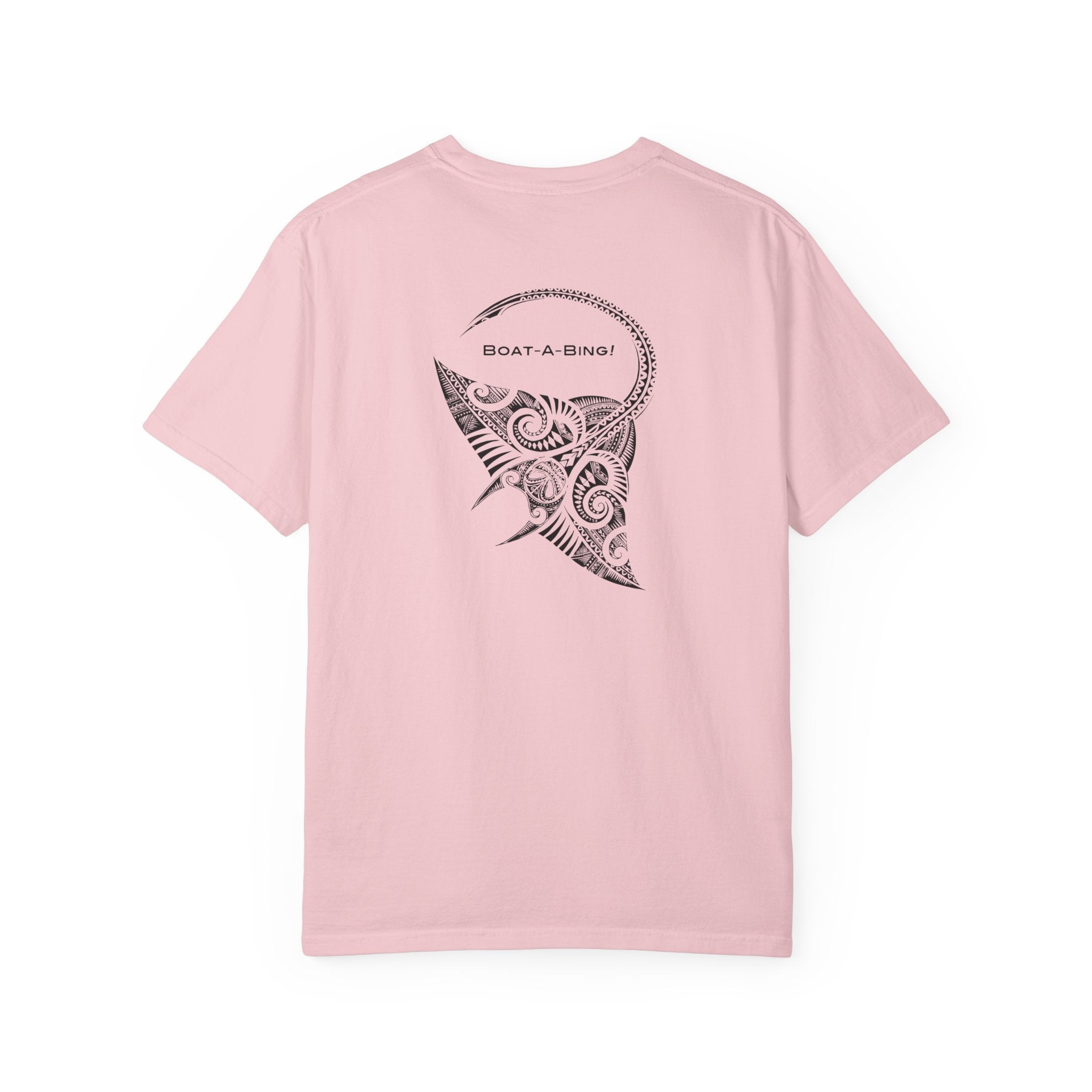 Boat-A-Bing Bing Ray stingray garment-dyed cotton boating tee, back print