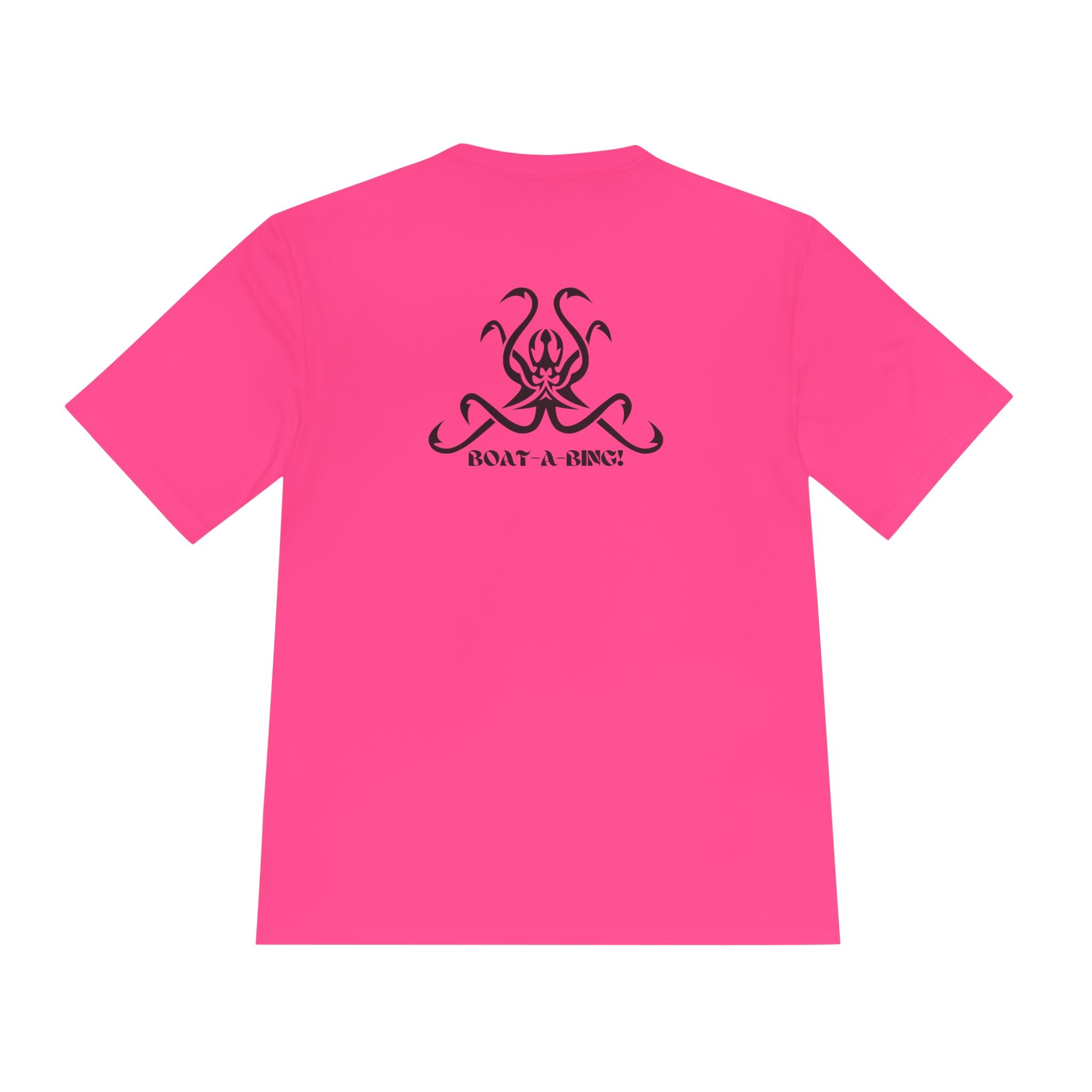 Boat-A-Bing OctoHooks octopus moisture-wicking performance boating tee, back print