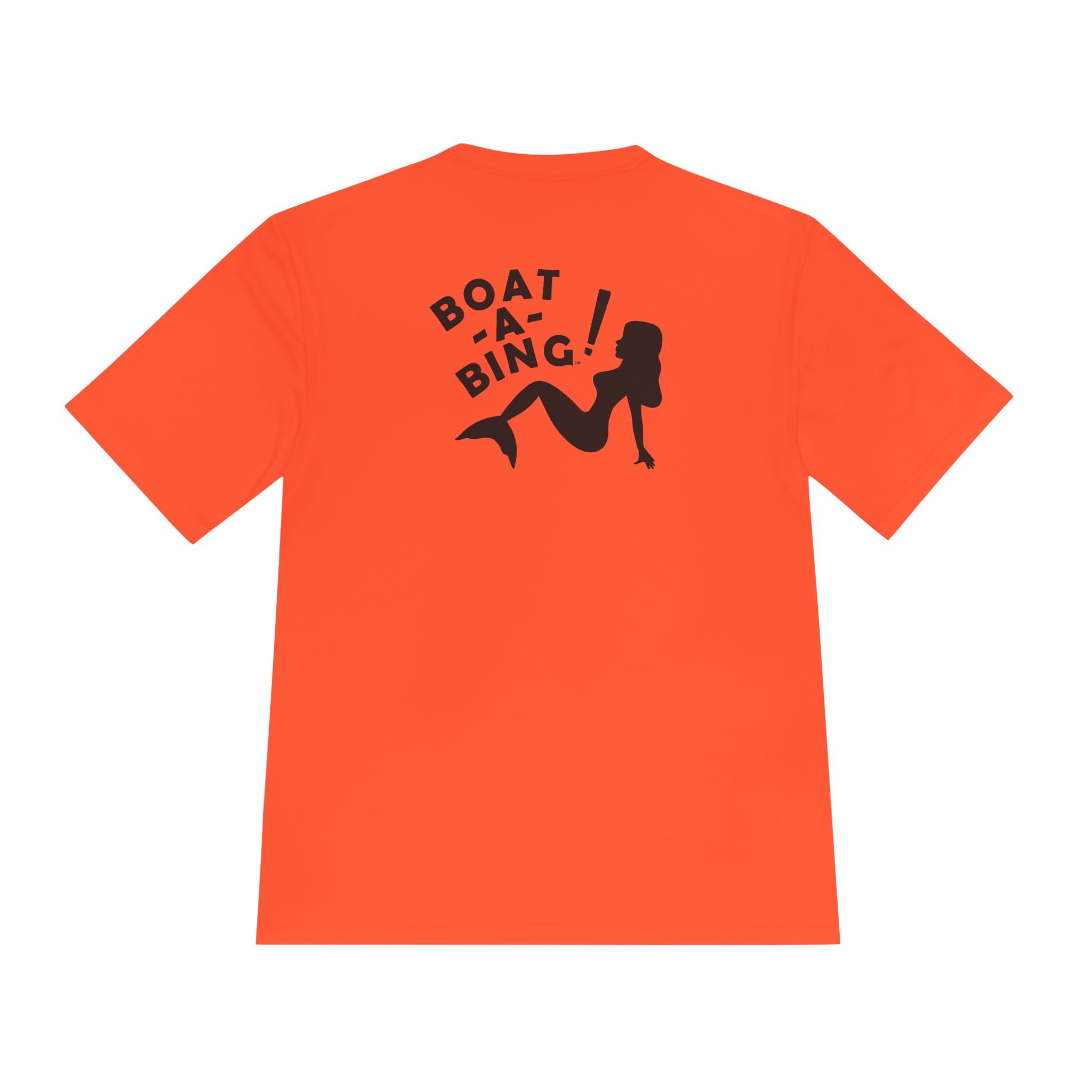 Sirena mermaid design on a Boat-A-Bing! performance fishing tee