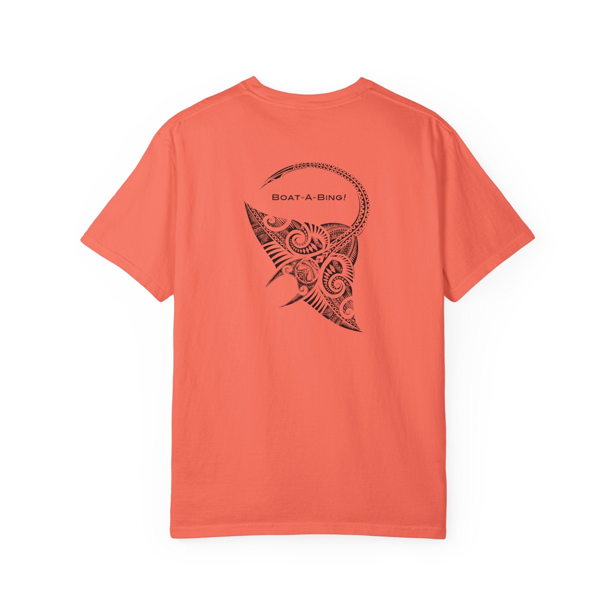 Boat-A-Bing Bing Ray stingray garment-dyed cotton boating tee, back print