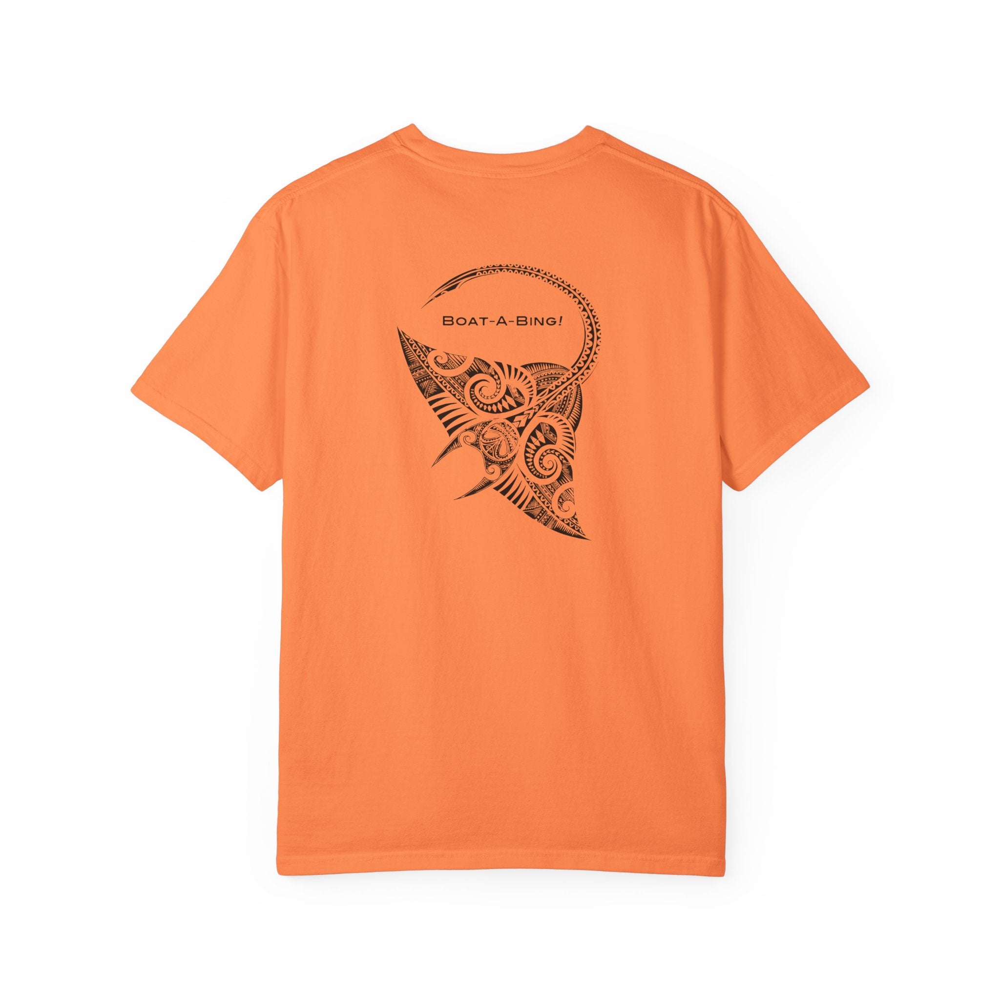 Boat-A-Bing Bing Ray stingray garment-dyed cotton boating tee, back print