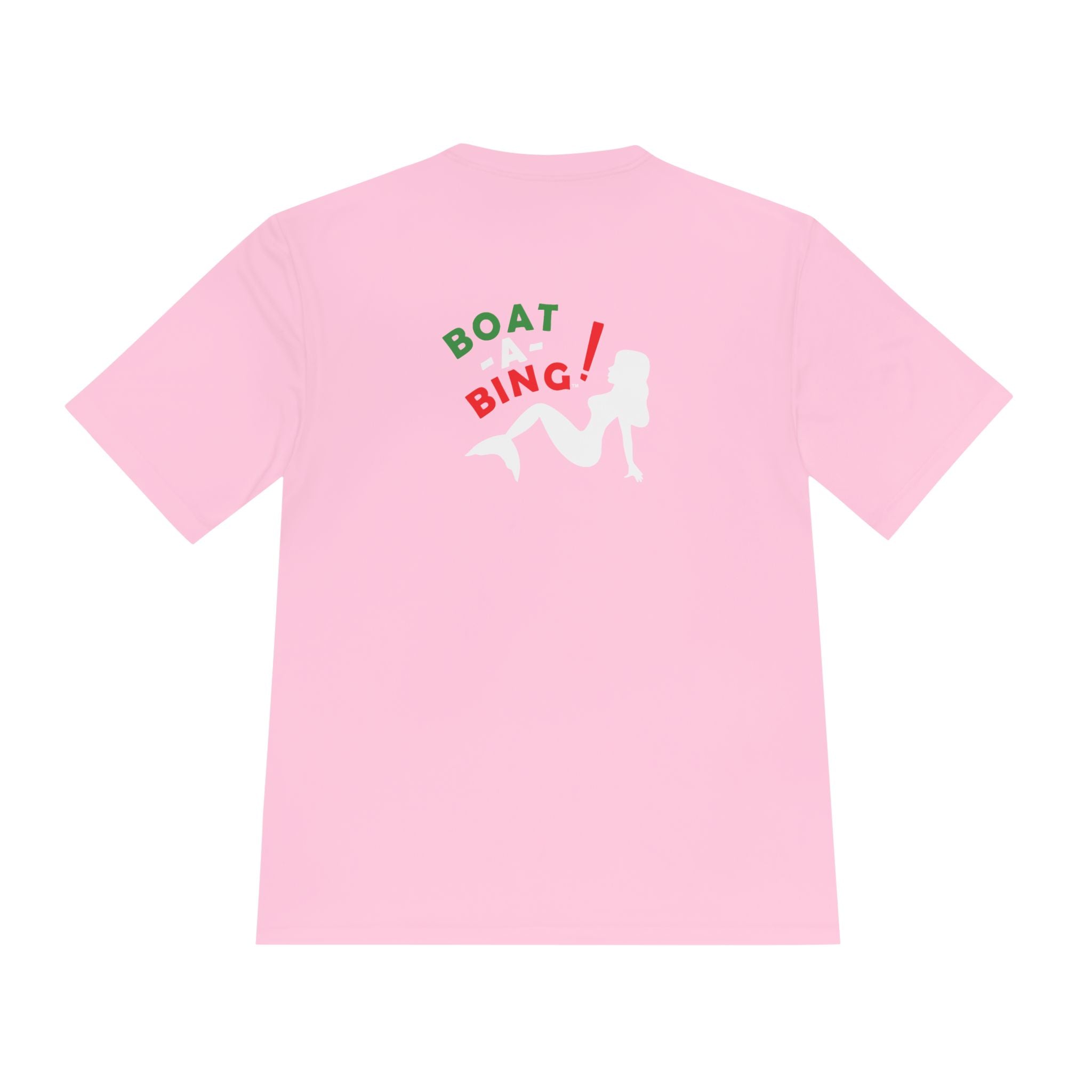 Boat-A-Bing Sirena Italia Italian flag limited edition mermaid moisture-wicking performance tee, back print