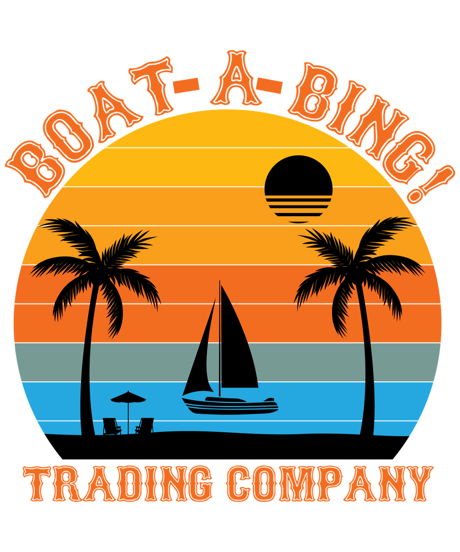 Boat-A-Bing Trading Company vintage sunset artwork