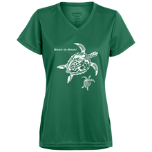 Load image into Gallery viewer, Ladies’ Sea Turtles Moisture-Wicking V-Neck Tee
