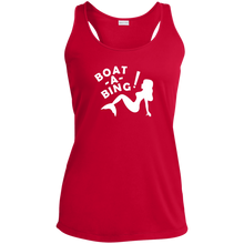 Load image into Gallery viewer, Ladies&#39; Boat-A-Bing! Performance Racerback Tank