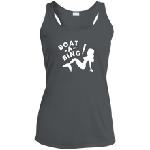 Load image into Gallery viewer, Ladies&#39; Boat-A-Bing! Performance Racerback Tank