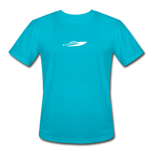 Angry Mahi Moisture Wicking Performance T-Shirt - turquoise