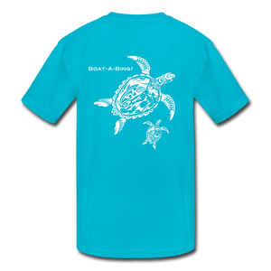 Kids' Moisture Wicking Turtles Performance T-Shirt - turquoise
