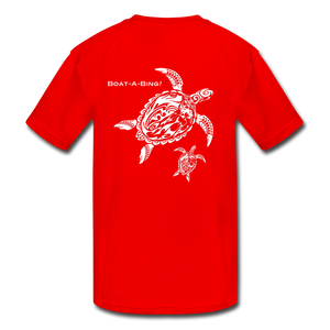 Kids' Moisture Wicking Turtles Performance T-Shirt - red