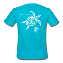 Load image into Gallery viewer, Men’s Moisture Wicking Turtles Performance T-Shirt - turquoise
