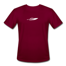 Load image into Gallery viewer, Men’s Moisture Wicking Turtles Performance T-Shirt - burgundy