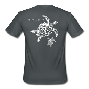 Men’s Moisture Wicking Turtles Performance T-Shirt - charcoal