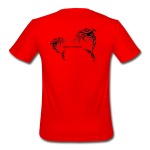 Dolphins Moisture Wicking Performance T-Shirt - red