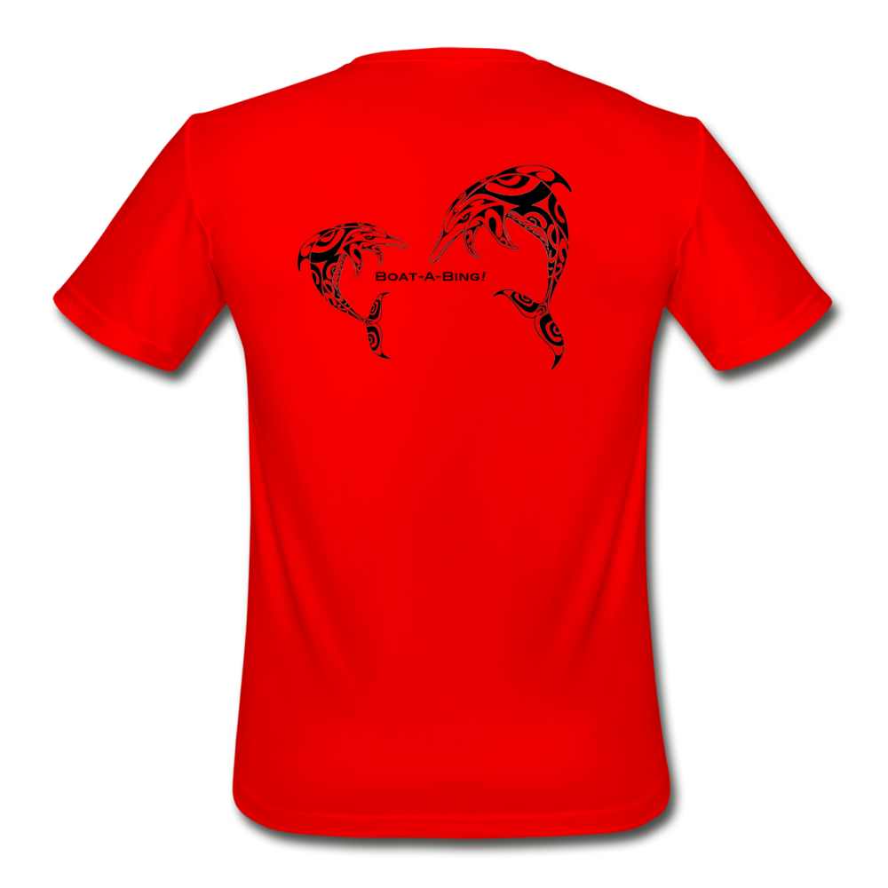 Dolphins Moisture Wicking Performance T-Shirt - red