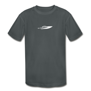 Kids' Dolphins Moisture Wicking Performance T-Shirt - charcoal