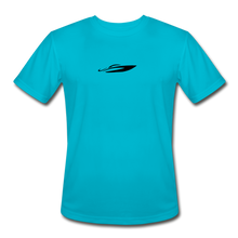 Load image into Gallery viewer, Hammerheads Black Moisture Wicking Performance T-Shirt - turquoise