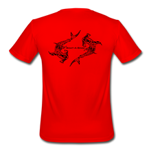 Load image into Gallery viewer, Hammerheads Black Moisture Wicking Performance T-Shirt - red