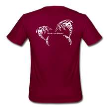 Load image into Gallery viewer, Dolphins Moisture Wicking Performance T-Shirt - burgundy